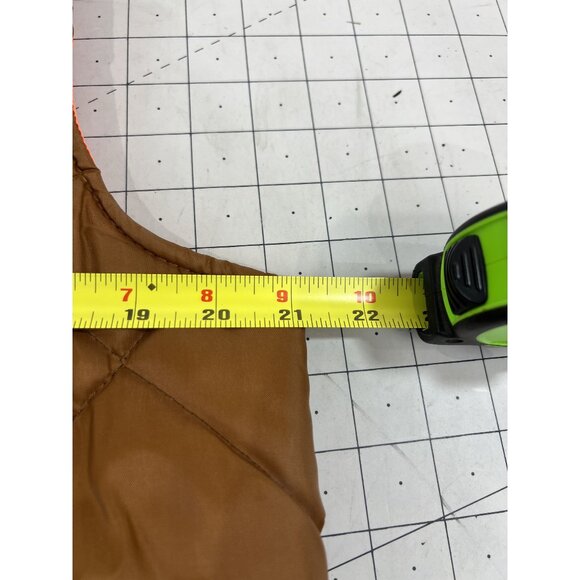 Vintage Red Head Reversible Quilted Hunting Vest Brown/Blaze Orange Sz. M - Picture 5 of 12